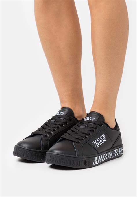 versace jeans sneakers basse black amazon|versace chunky sneakers.